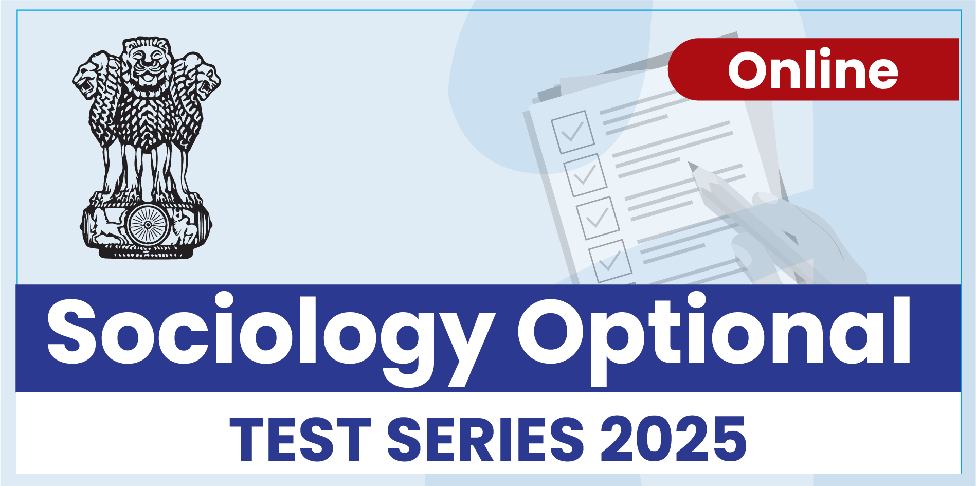 Sociology Optional Mains Test Series 2025 Online (English Medium)